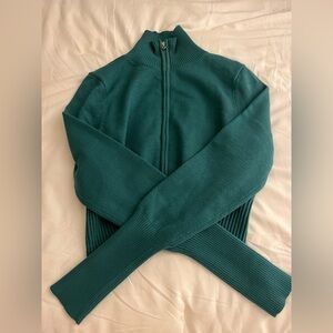 Urban Outfitters Teal Zip Up